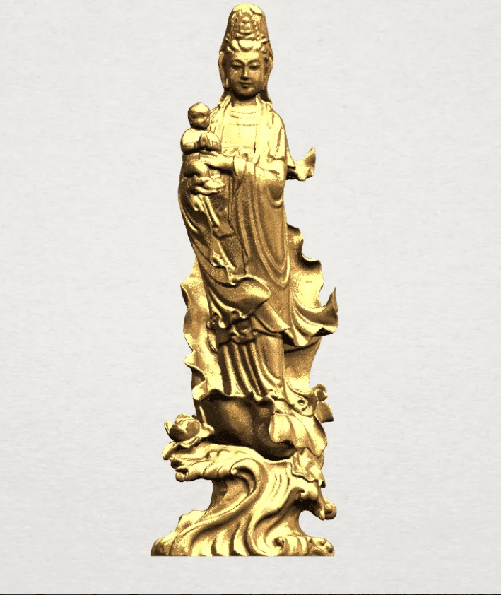 Avalokitesvara Buddha 3d model
