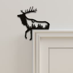 Deer Door Corner Decor 3d model