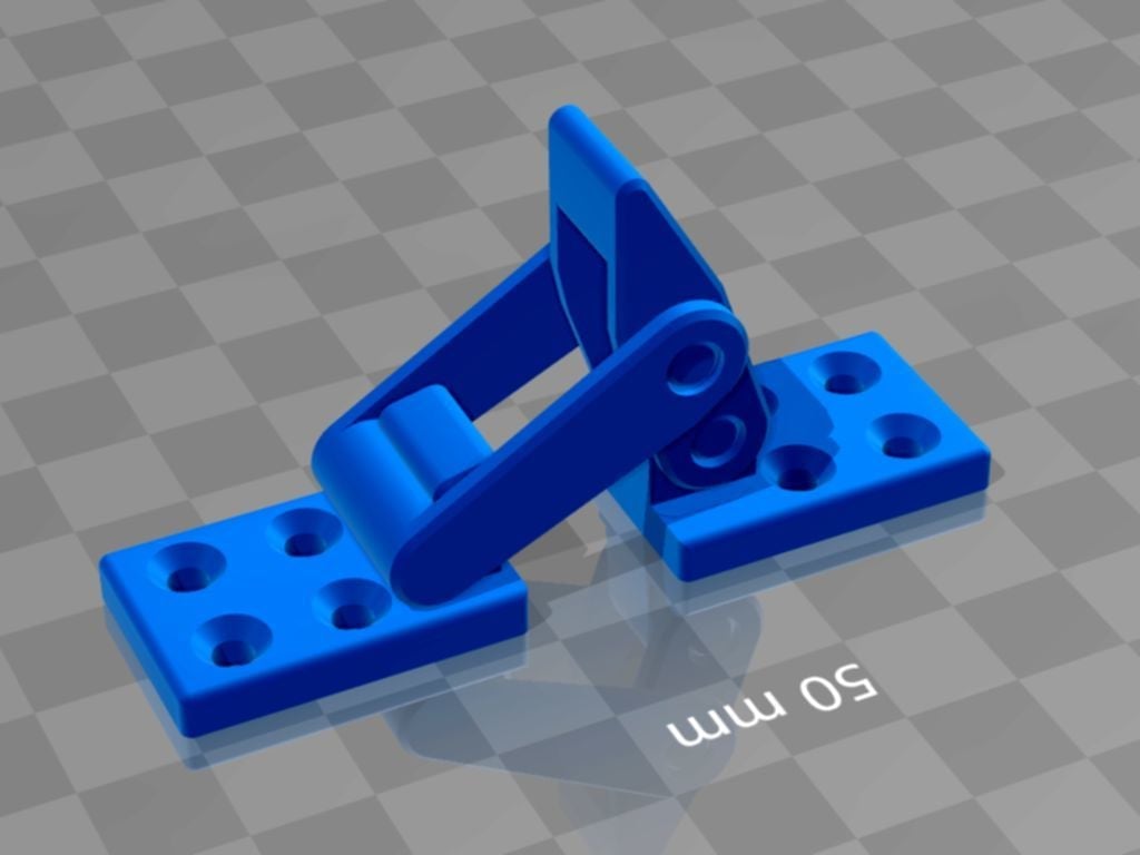 Latch+toggle+lock+samesize ..4 single pieces 3d model