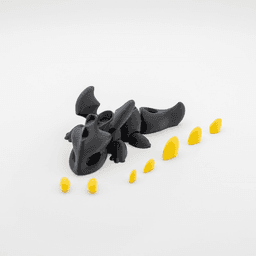 Mini Winged Dragon (No AMS + Extras) 3d model
