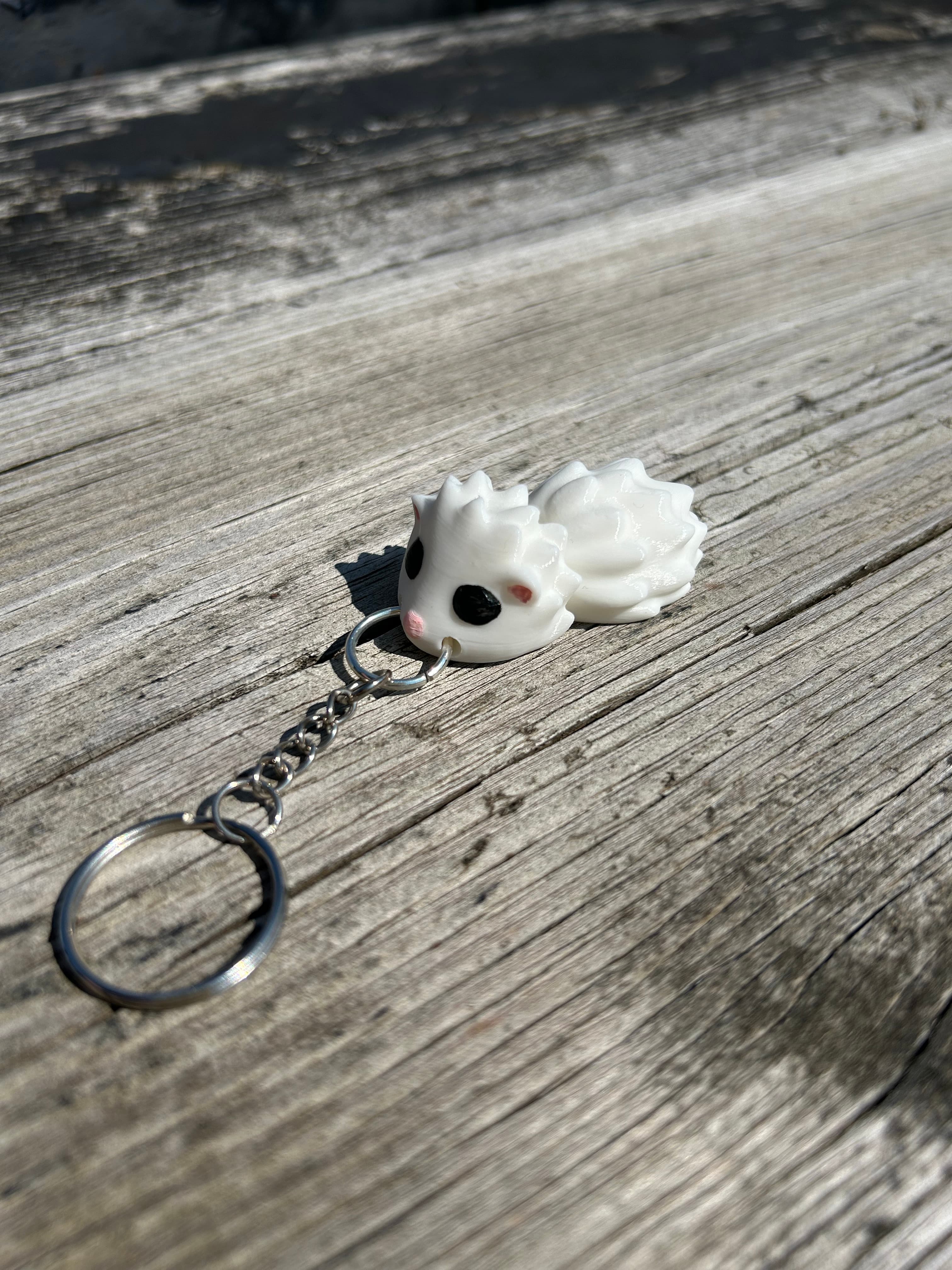 Chibi Hedgehog Keychain 3d model
