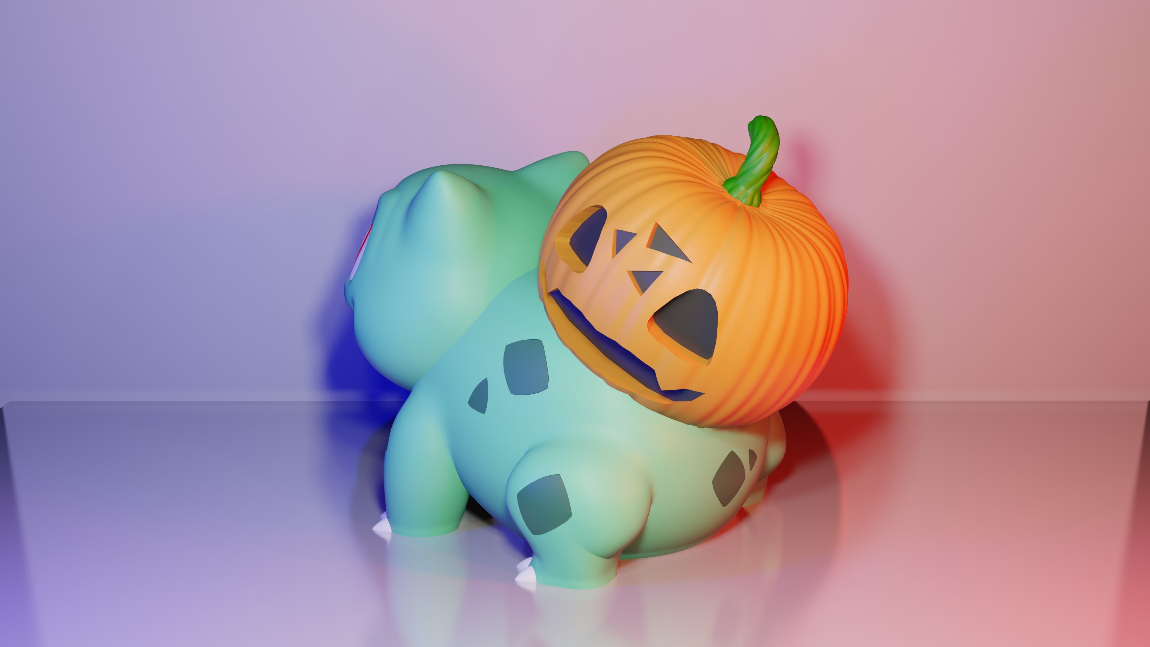 Pumpink Bulbasaur 3d model