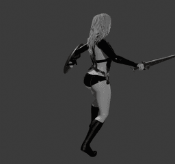Sexy Fantasy Warrior Diana v2 3d model