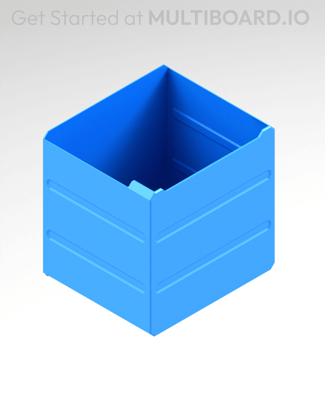 3x3x2.5 LU - MultiBin Simple Drawer 3d model