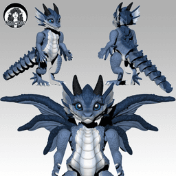 Luneari - Water Dragon 3d model