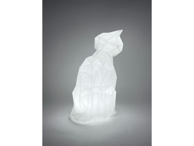Cat shaped lamp 3d model