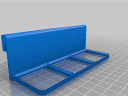 Gridfinity holder 3x1 for Allit pegboard 3d model
