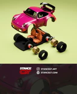 964 RWB Inspired | Model Kit Car 3d model