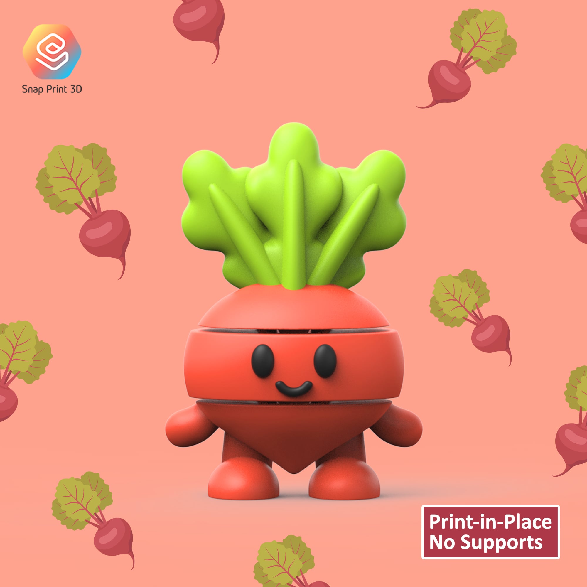 Flexi Radish 3d model