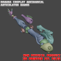 Domina Articulated Hands Cosplay Set Overwatch 3d model