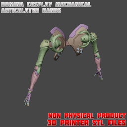 Domina Articulated Hands Cosplay Set Overwatch 3d model