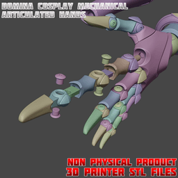 Domina Articulated Hands Cosplay Set Overwatch 3d model