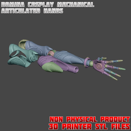 Domina Articulated Hands Cosplay Set Overwatch 3d model