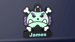 Jinbe Skull - LED Strip compatible 3d model