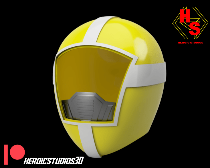Yellow Lightspeed Rescue Helmet 3d model