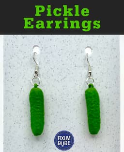 Pickle Earrings 3d model