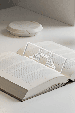 Bridge Bookmark, Creativity Bookmark, Gift Idea 3d model