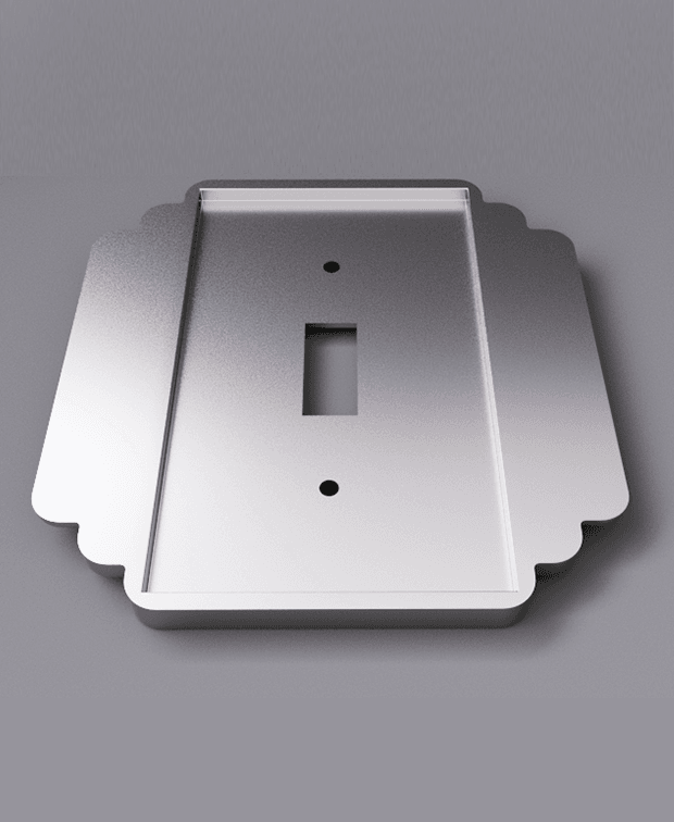 Art Deco Light Switch Plate 3d model