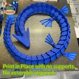 Flexi Water Dragon (Print-in-place) 3d model