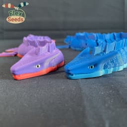 Flexi Water Dragon (Print-in-place) 3d model