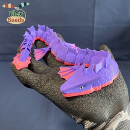Flexi Water Dragon (Print-in-place) 3d model