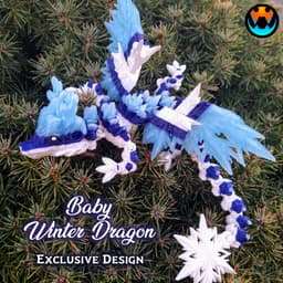 Baby Winter Dragon 3d model