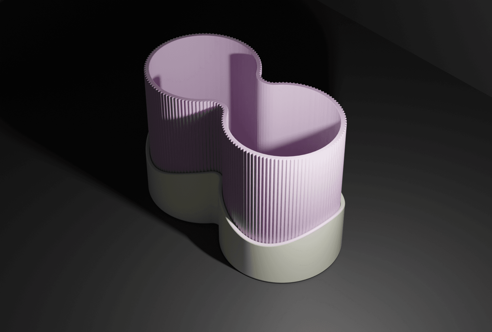 Planter - DoubleCylinder Version 3d model