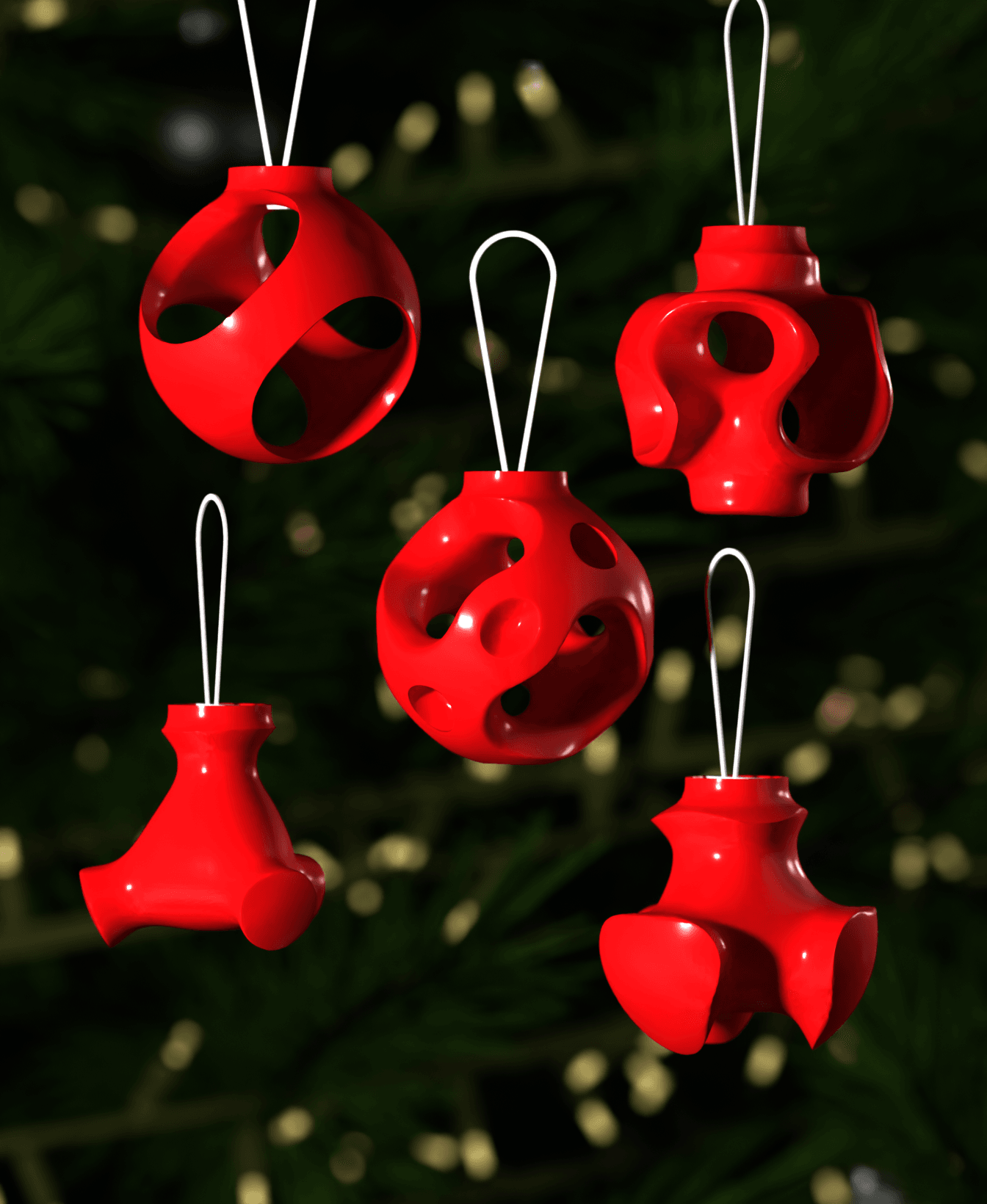 Christmas Ornament Cosy Gems 002 3d model