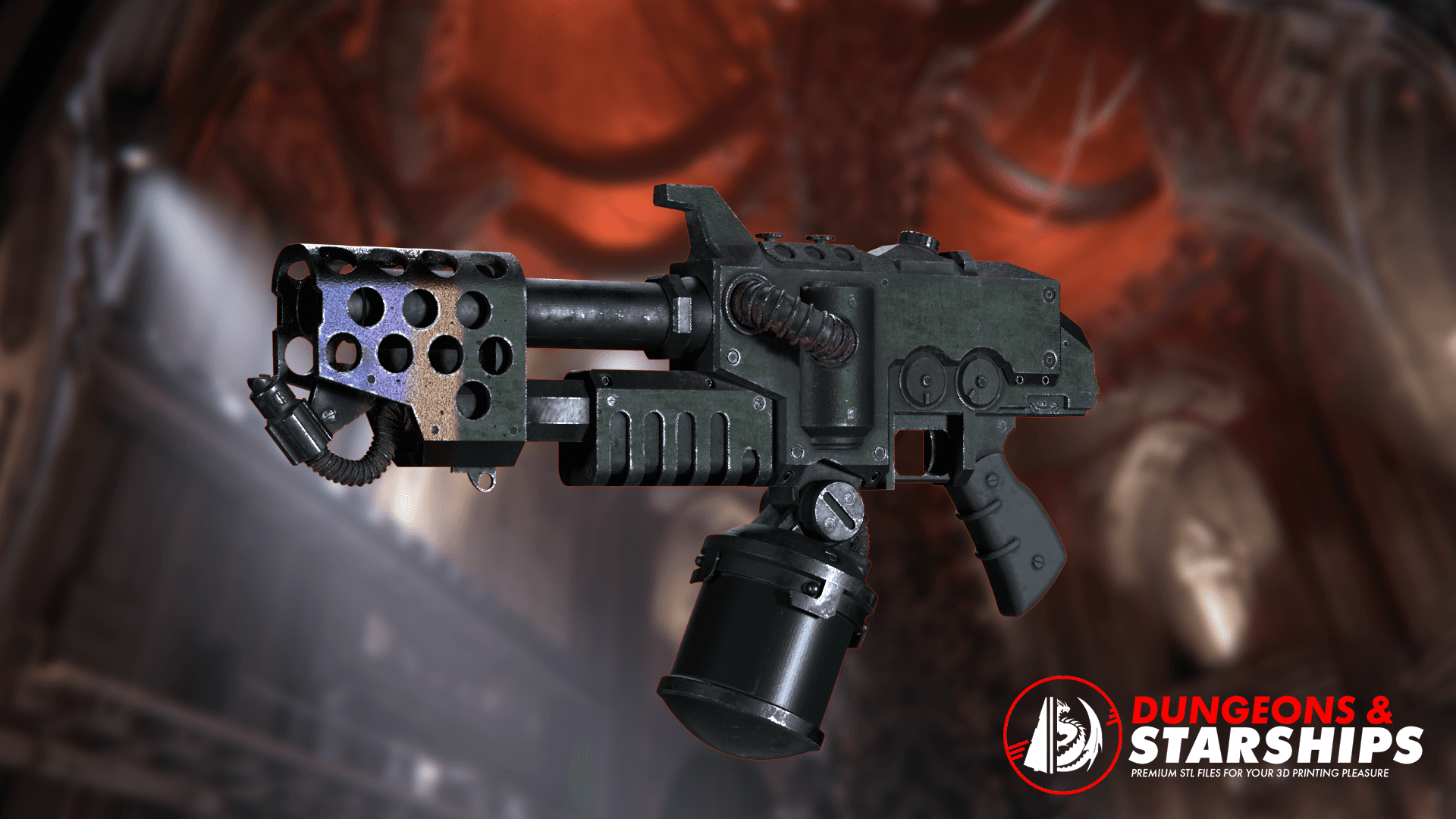 Artemia Mk III Purgation Flamer - Darktide 3d model