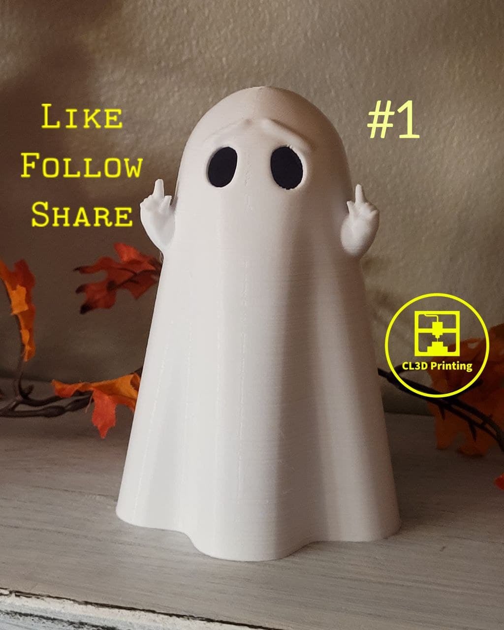 Ghost Decoration - Number One 3d model