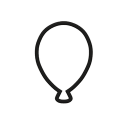 Balloon Cookie Cutter STL File - 4 inches 3d model