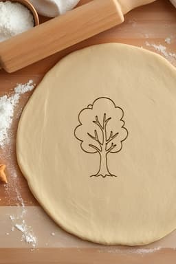 Tree Cookie Cutter, Biscuit Cutter 3d model