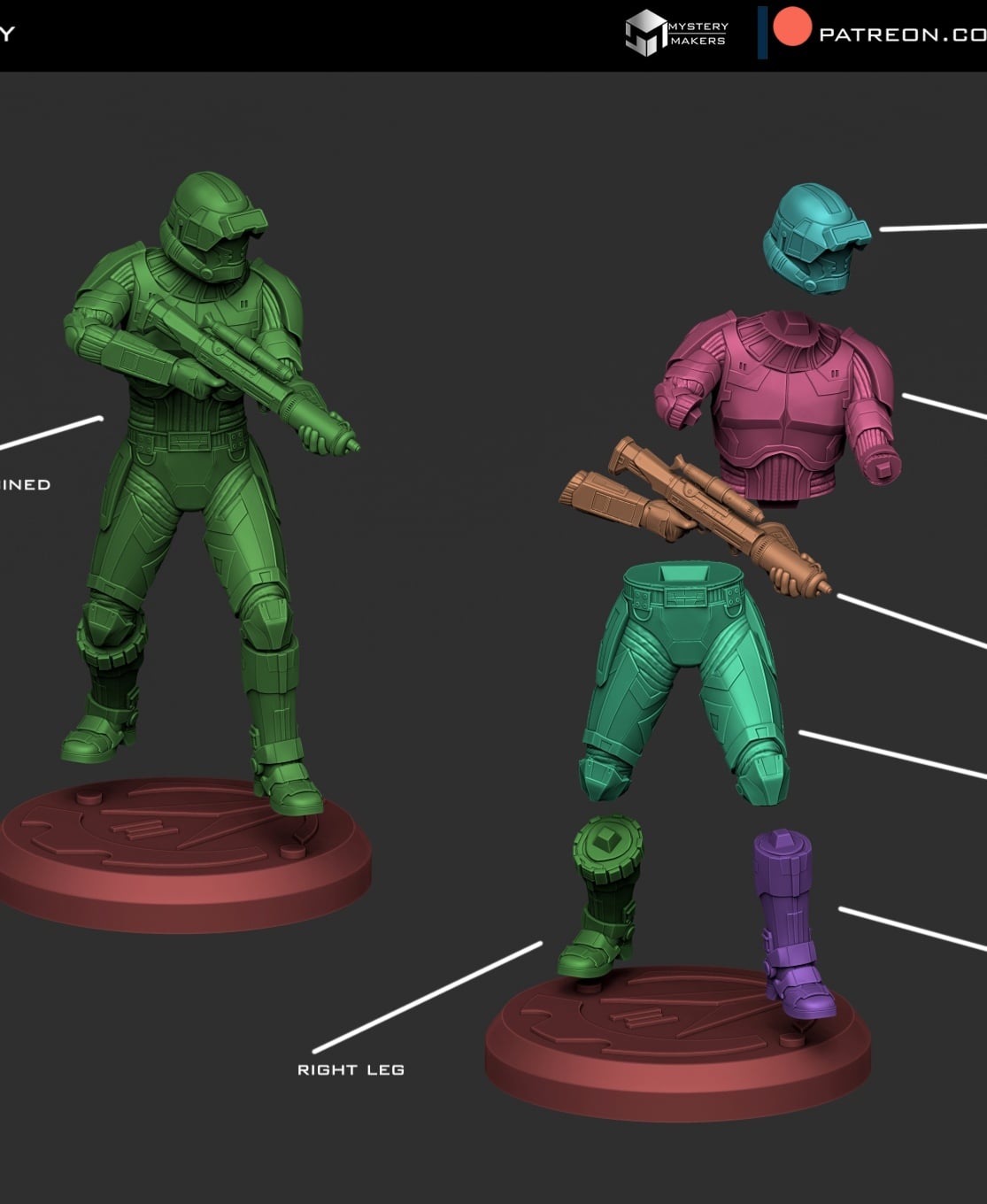 Havoc trooper statue 3d model