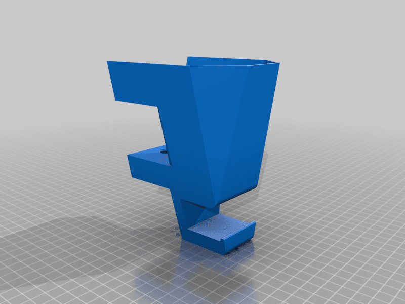 Desk-Mounted Bin 3d model