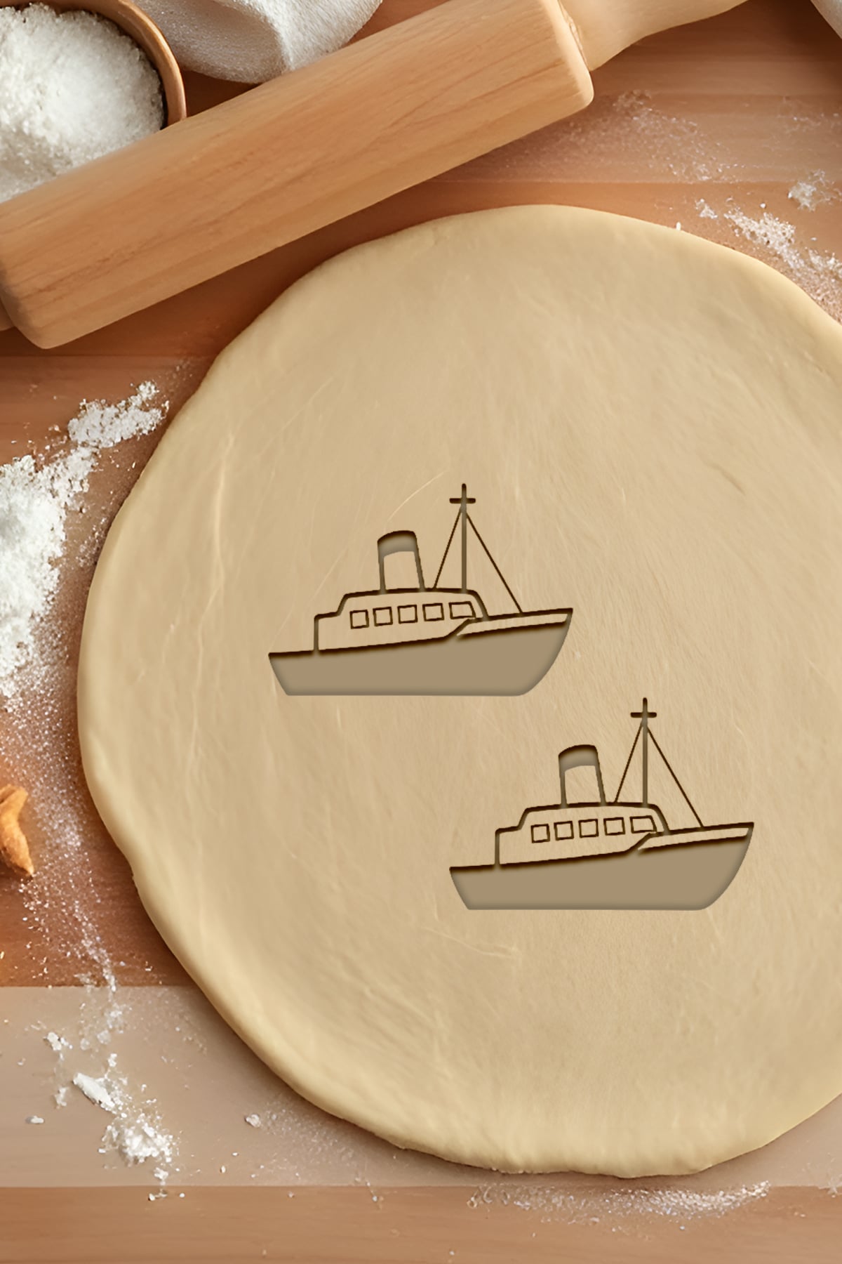 Ship Cookie Cutter, Biscuit Cutter 3d model