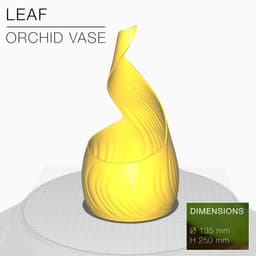 LEAF | Orchid Vase Planter 3d model
