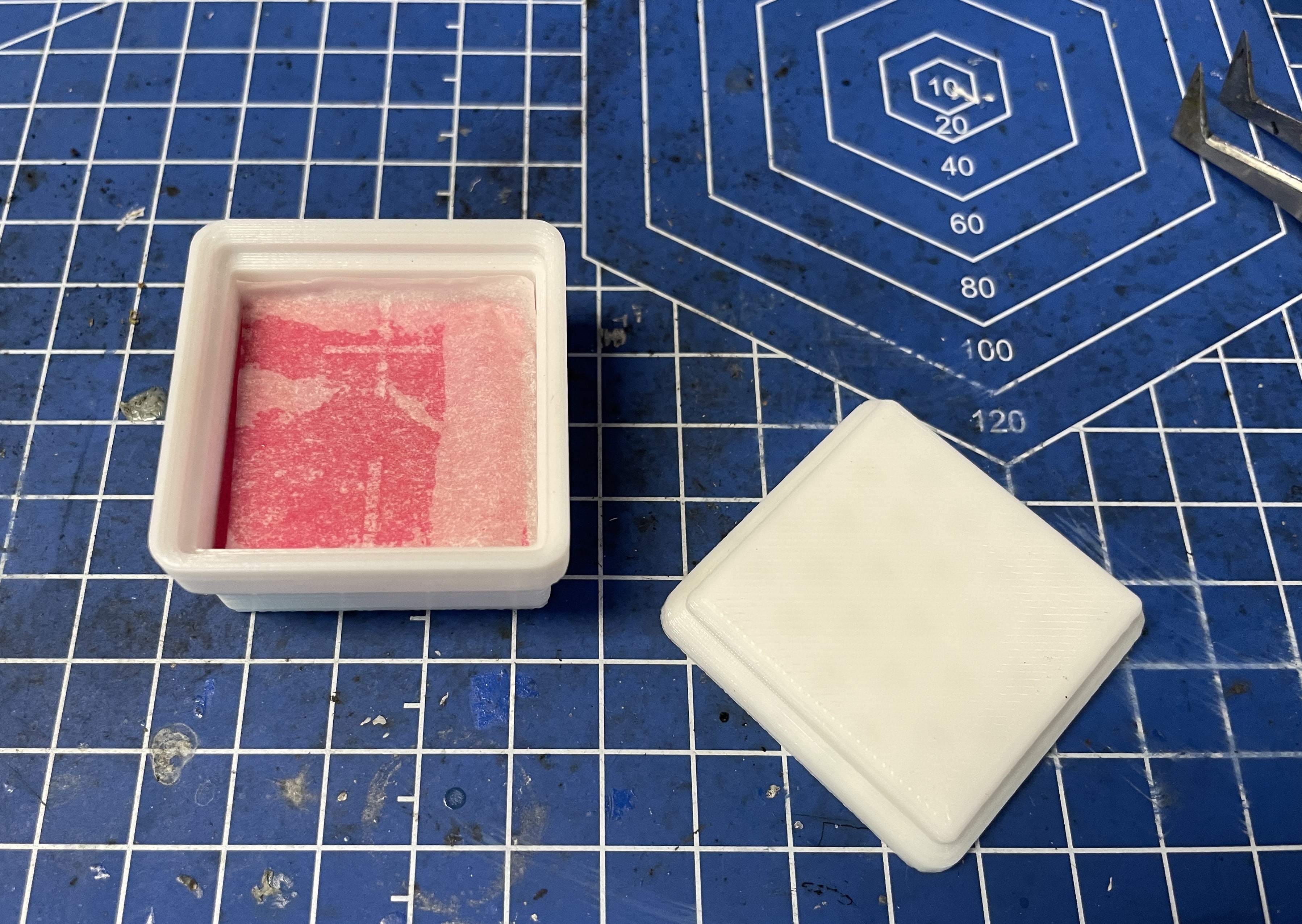 Gridfinity Mini Wet Palette 1x1 3d model