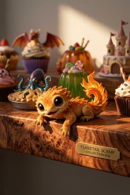 Flaretail Scamp Shelf-Sitter 3d model