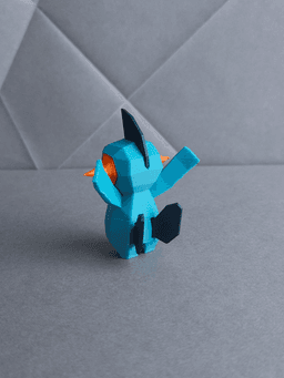 Marshtomp Low Poly Pokemon 3d model