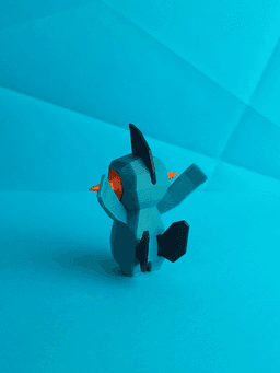 Marshtomp Low Poly Pokemon 3d model