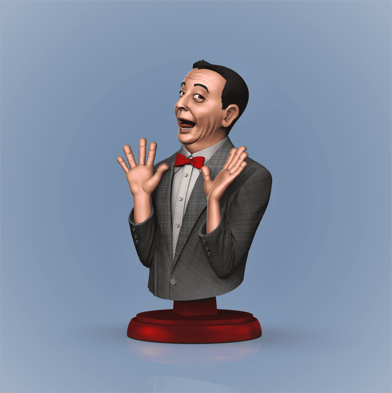 PeeWee Herman -Stylized Tribute Bust 3d model