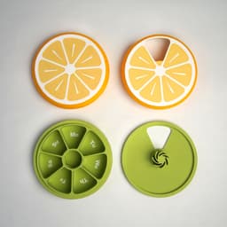 Loopfruit โ The Citrus Pill Organizer that Clicks 3d model