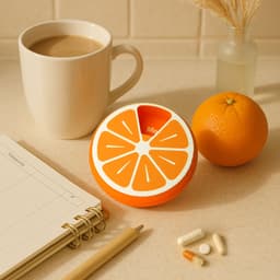 Loopfruit โ The Citrus Pill Organizer that Clicks 3d model
