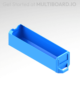 1x1x3 LU - Labelled - MultiBin Simple Drawer 3d model