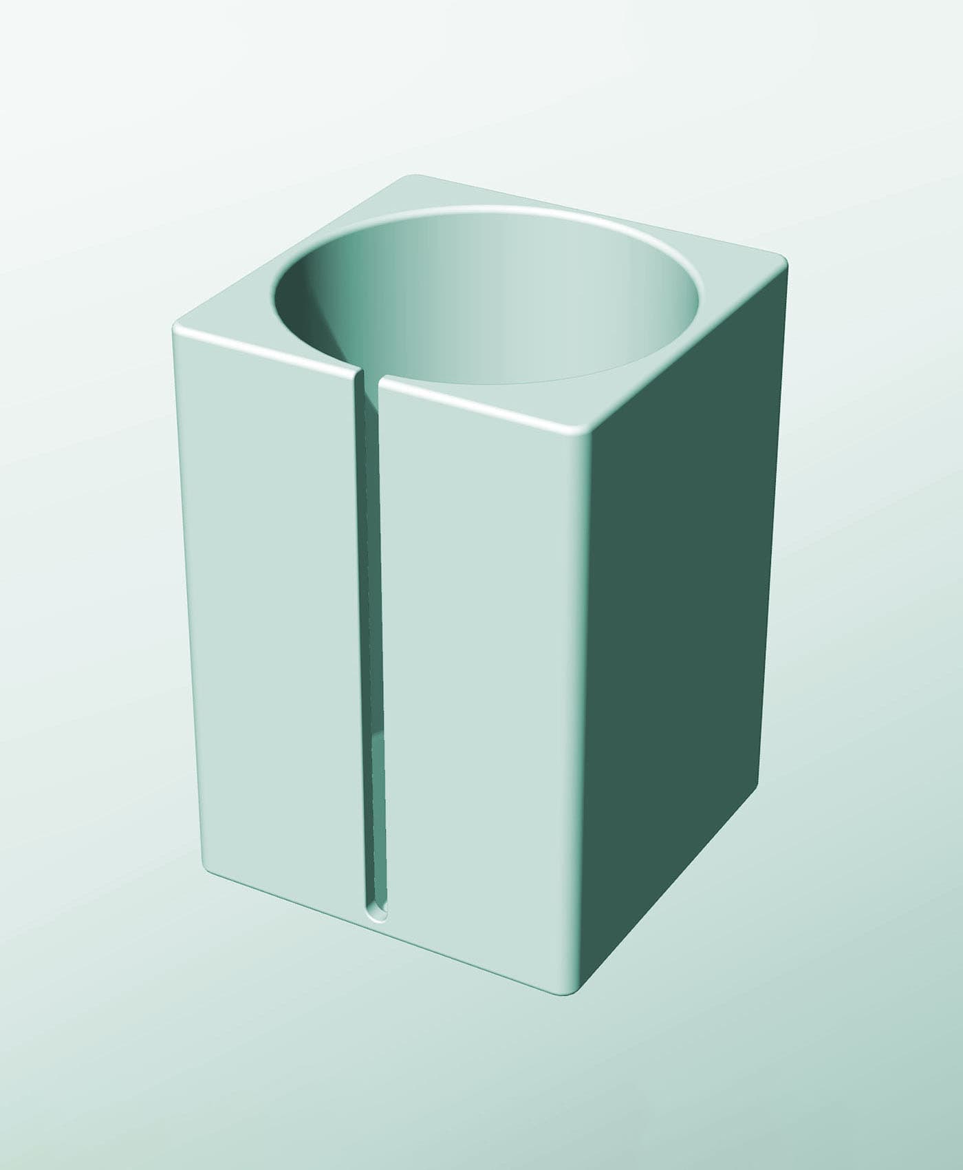 CS162-250-S Modular Stacking slotted container for home decor 3d model