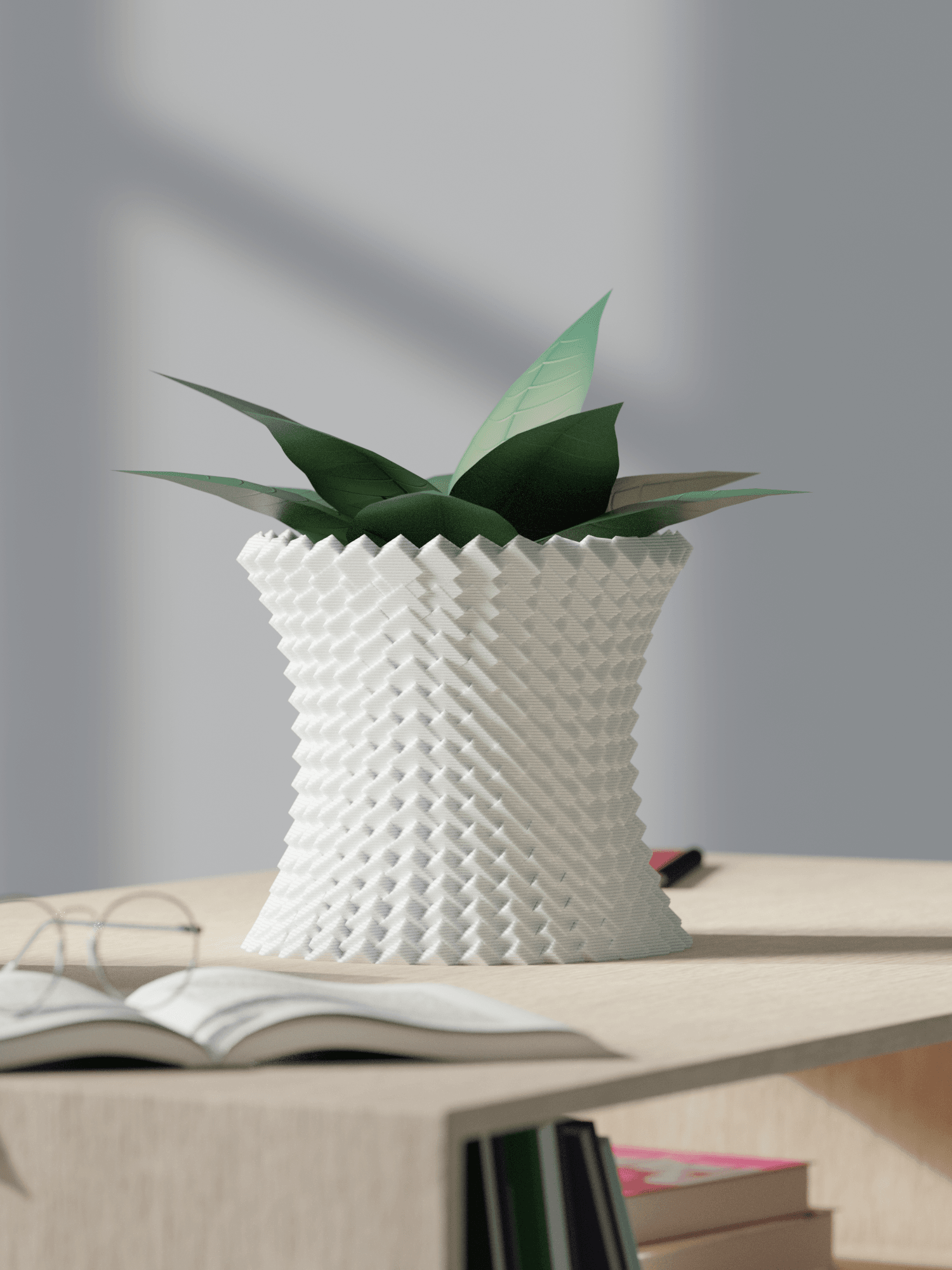 Cubic Planter 3d model