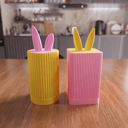 Bunny Storage Container - Decorative Organizer 3d model