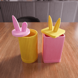 Bunny Storage Container - Decorative Organizer 3d model