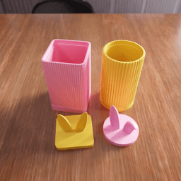 Bunny Storage Container - Decorative Organizer 3d model