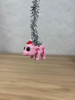Christmas Pig George Ornament 3d model